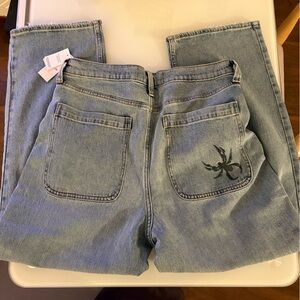 Hollister Baggy Light Wash Denim Jeans - Light Blue